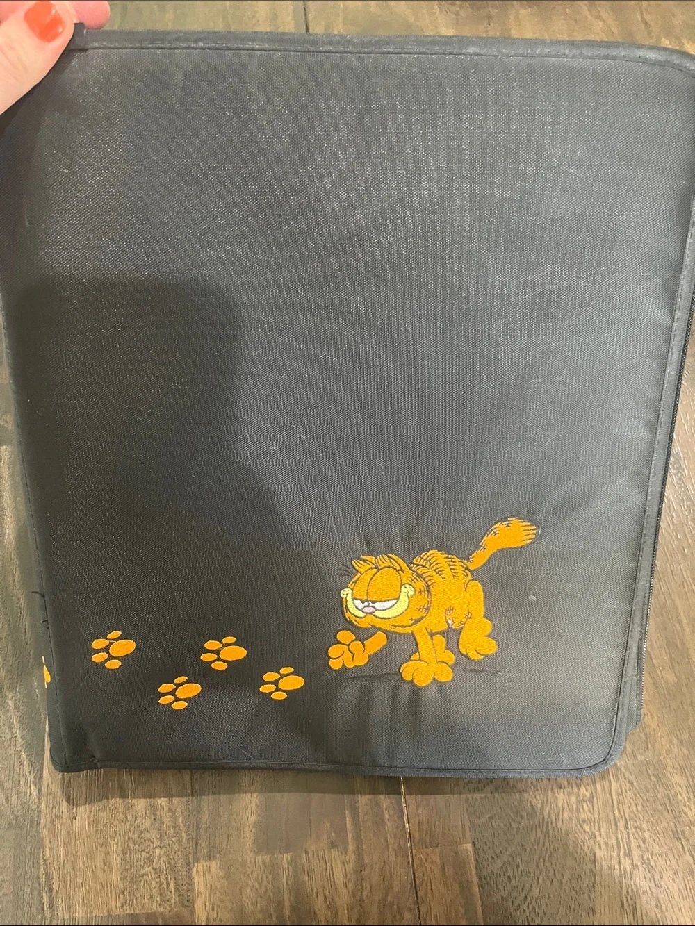 90s Vintage Garfield Mead PAWS Binder w/ 3 Garfield Pocket Folders